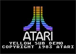 Title screen of Yellow Submarine on the Atari 5200.