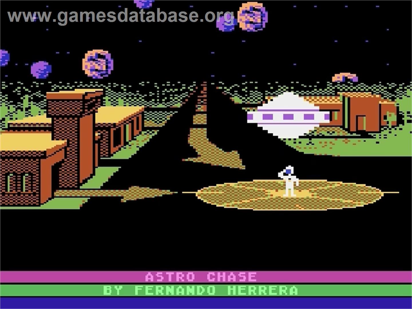Astro Chase - Atari 5200 - Artwork - Title Screen