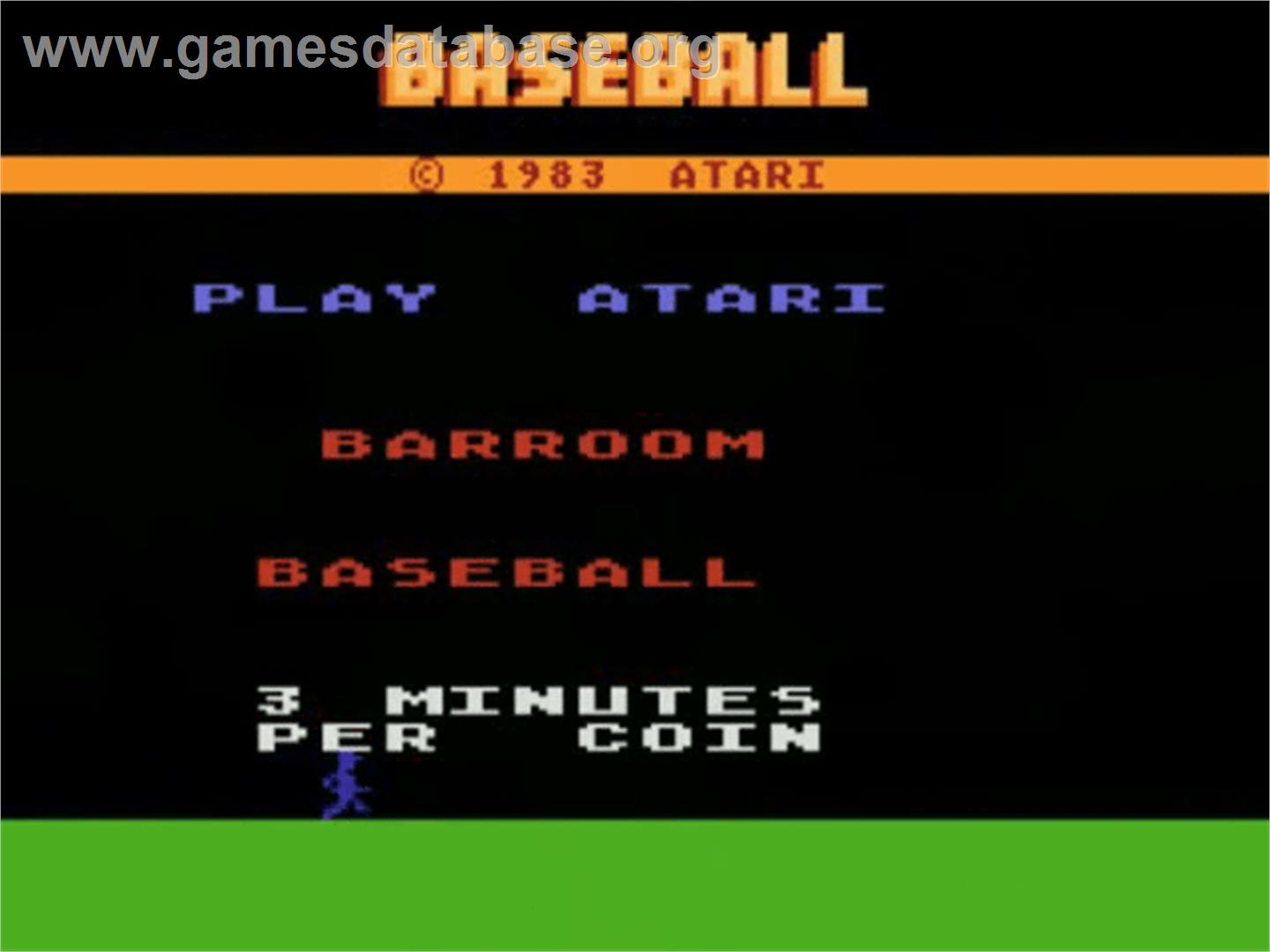 Barroom Baseball - Atari 5200 - Artwork - Title Screen