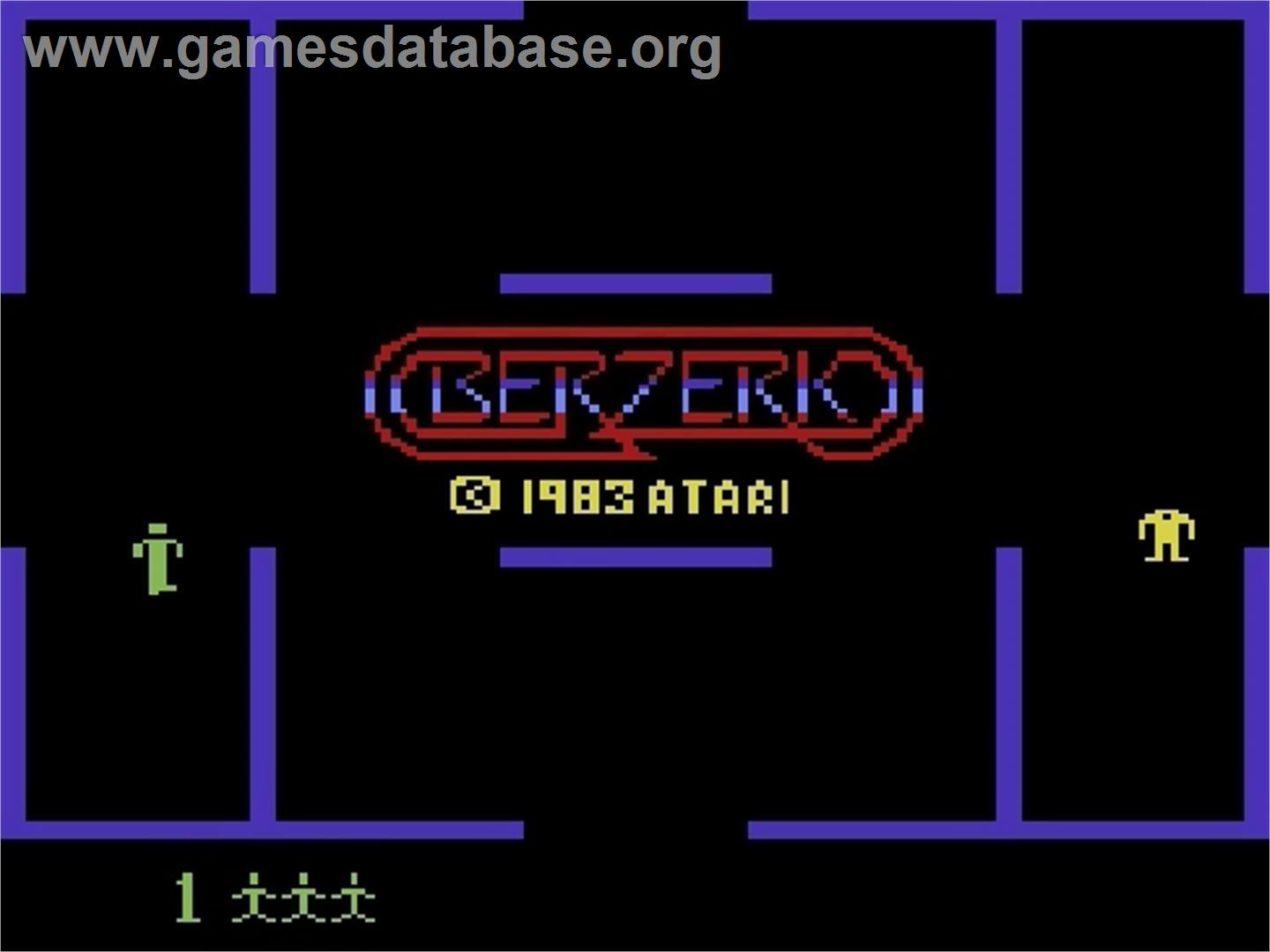 Berzerk - Atari 5200 - Artwork - Title Screen