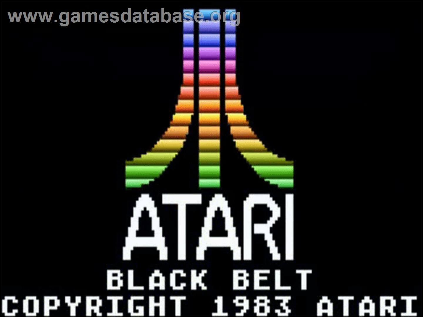 Black Belt - Atari 5200 - Artwork - Title Screen
