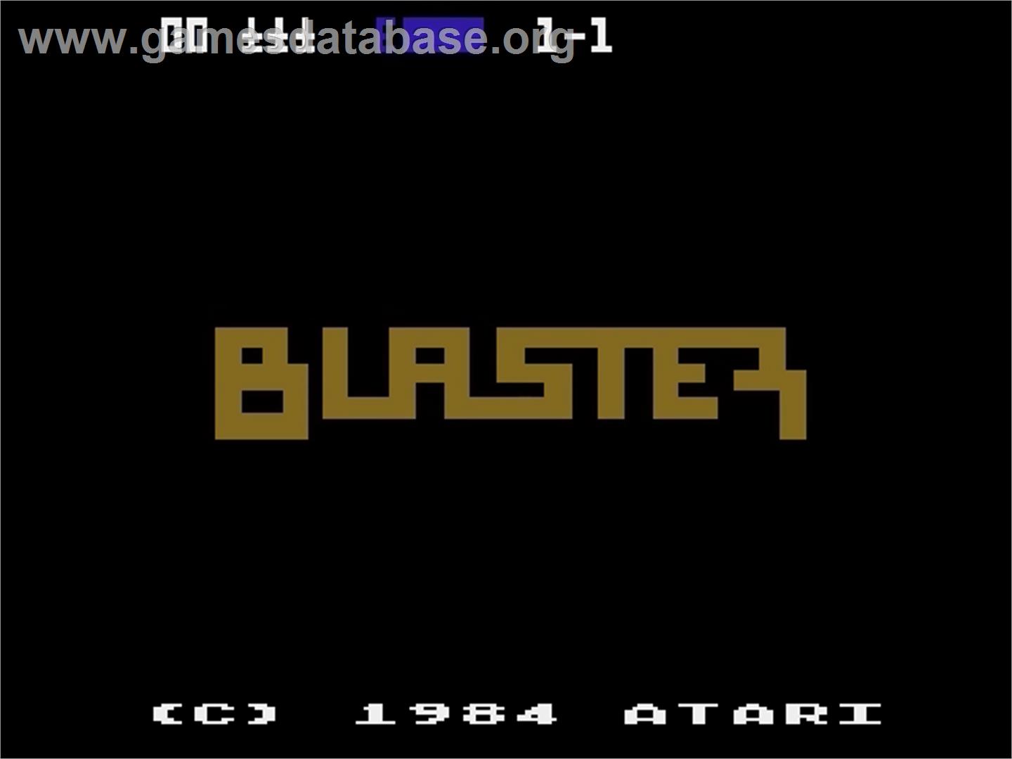 Blaster - Atari 5200 - Artwork - Title Screen
