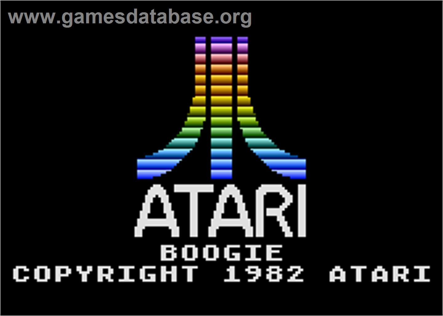 Boogie Demo - Atari 5200 - Artwork - Title Screen
