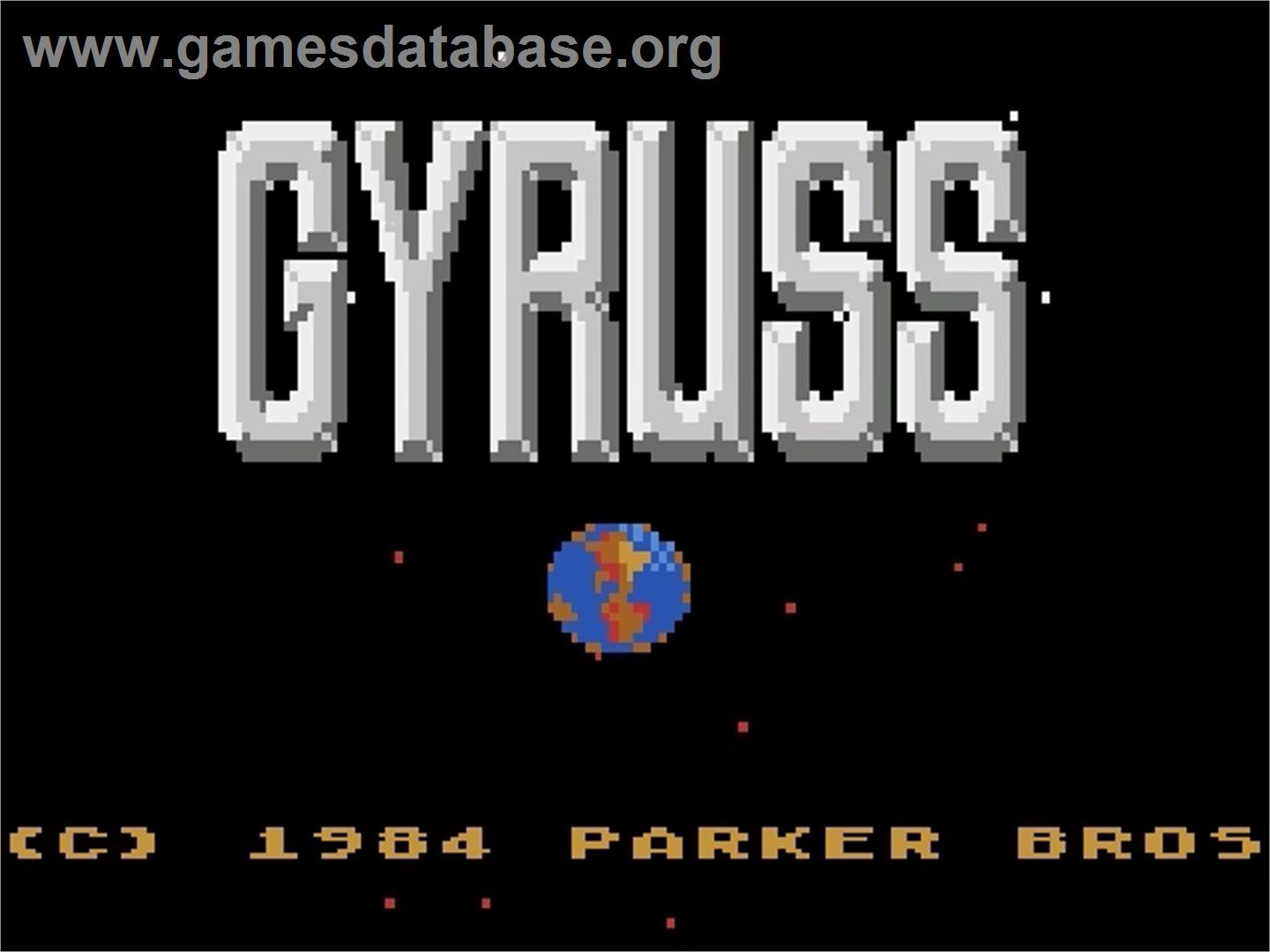 Gyruss - Atari 5200 - Artwork - Title Screen
