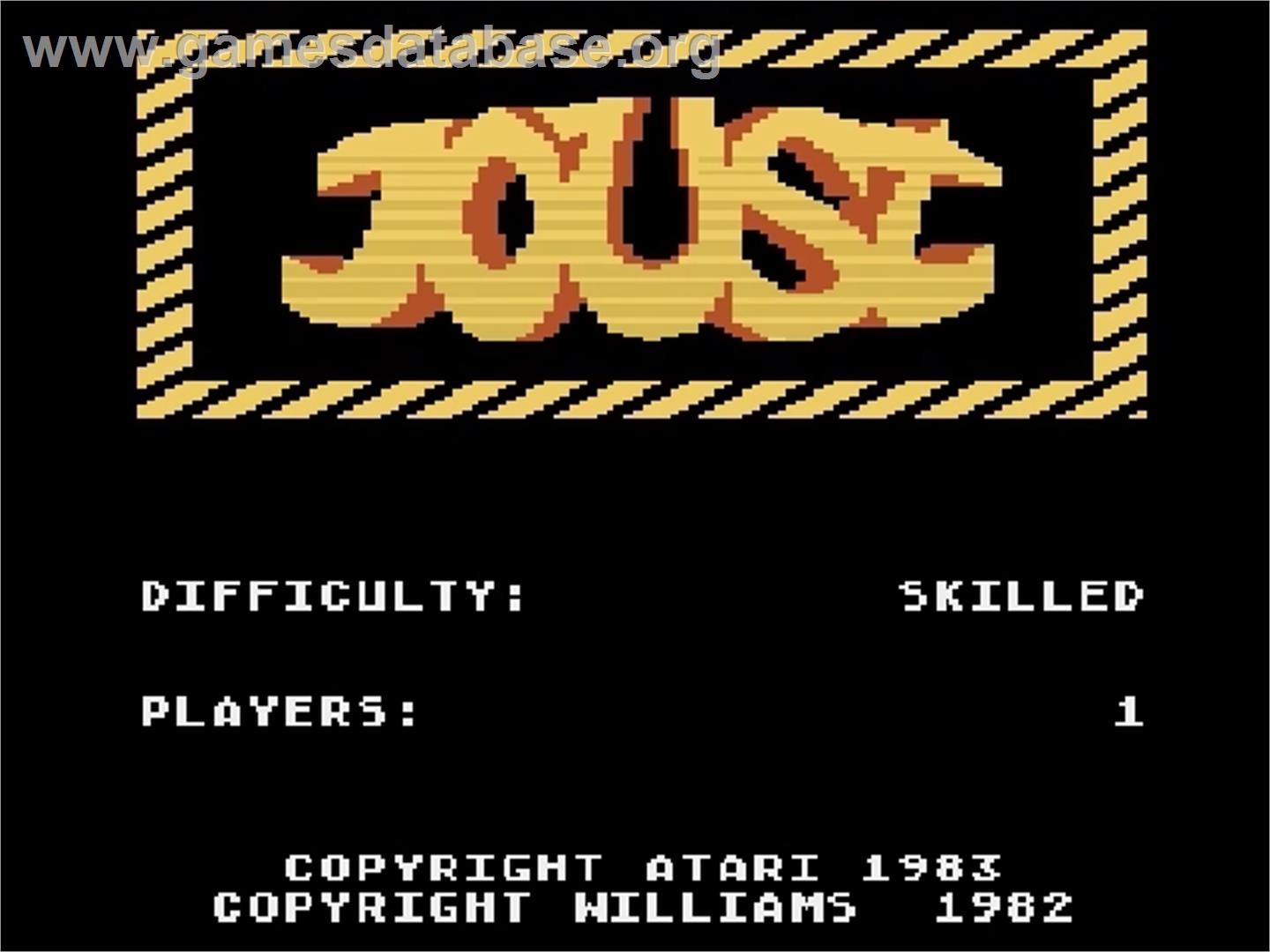 Joust - Atari 5200 - Artwork - Title Screen