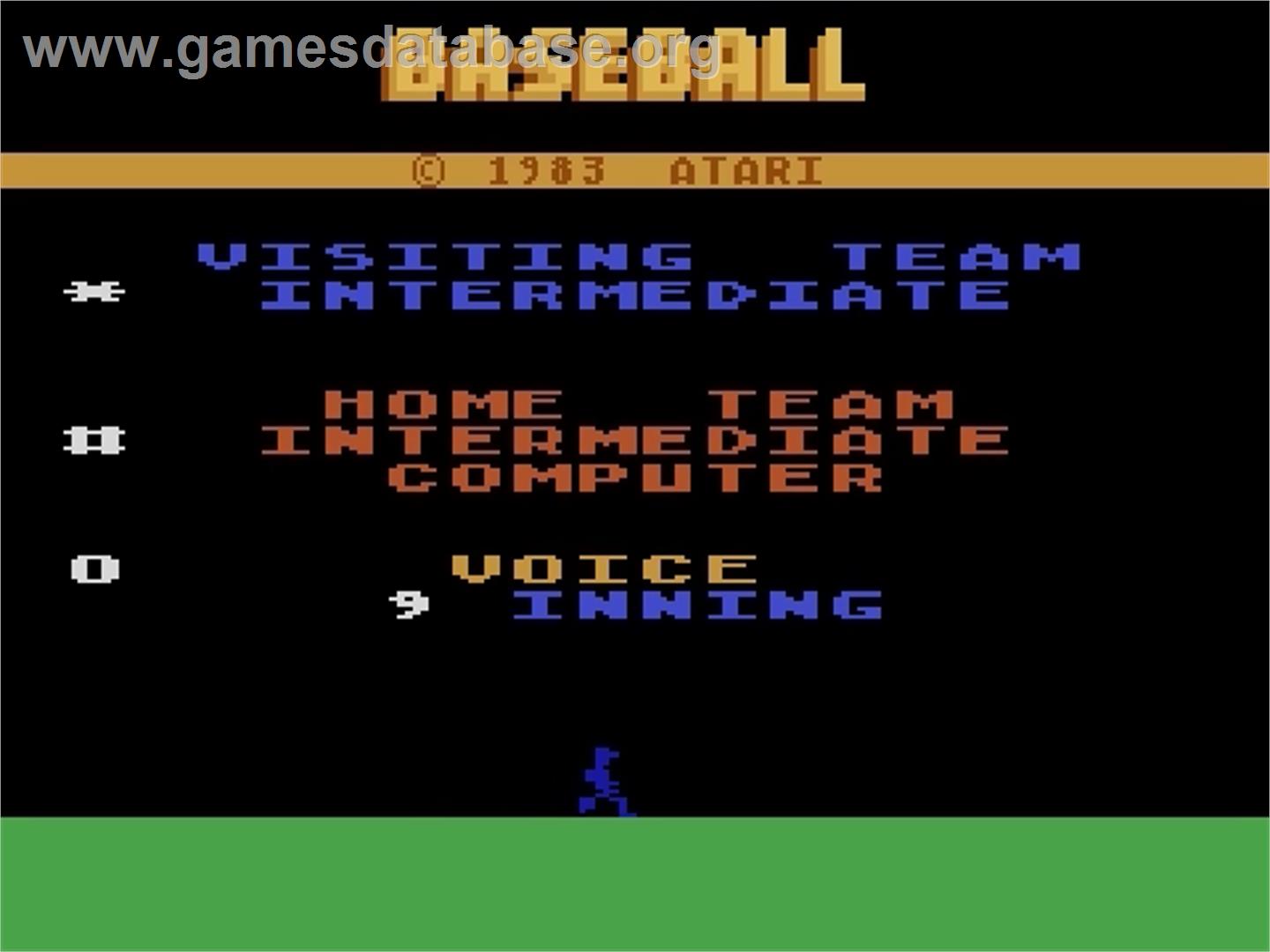 RealSports Baseball - Atari 5200 - Artwork - Title Screen