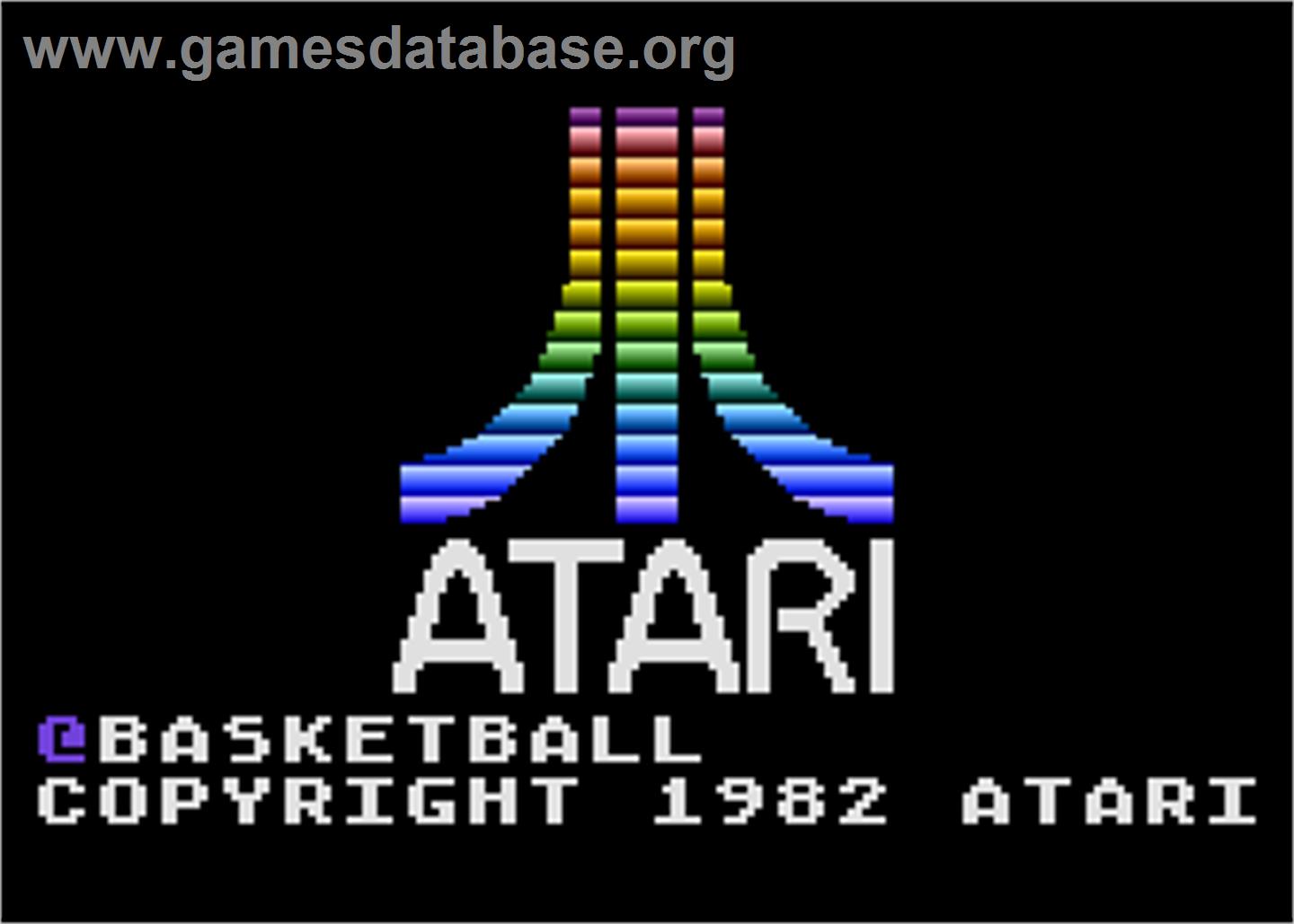 RealSports Basketball - Atari 5200 - Artwork - Title Screen