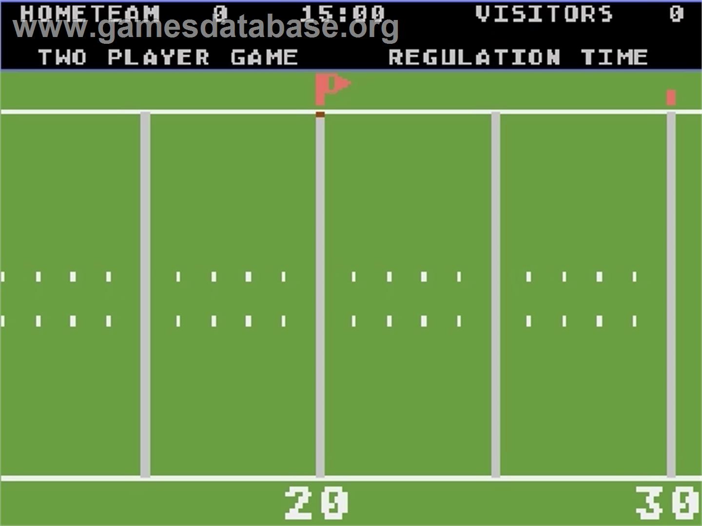 RealSports Football - Atari 5200 - Artwork - Title Screen