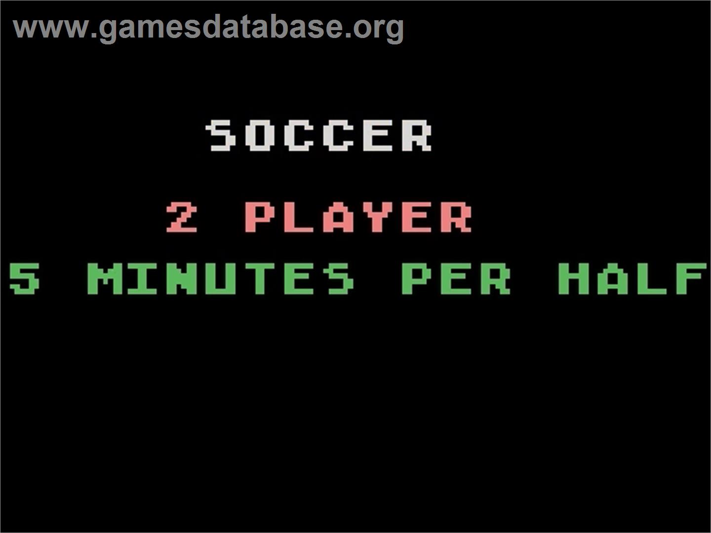 RealSports Soccer - Atari 5200 - Artwork - Title Screen