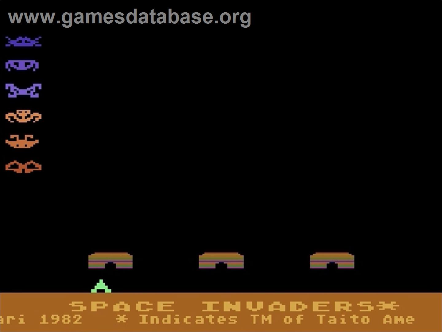 Space Invaders - Atari 5200 - Artwork - Title Screen