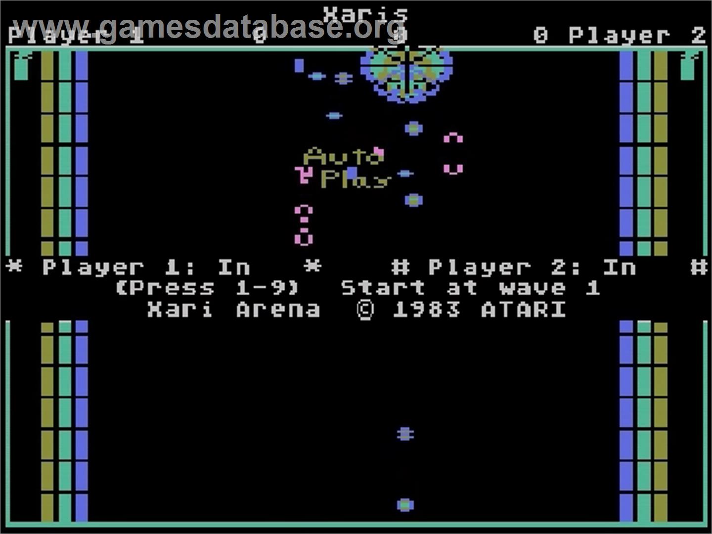 Xari Arena - Atari 5200 - Artwork - Title Screen