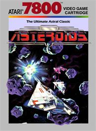 Box cover for Asteroids on the Atari 7800.