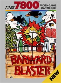 Box cover for Barnyard Blaster on the Atari 7800.