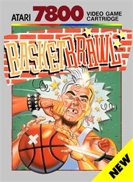 Box cover for Basketbrawl on the Atari 7800.