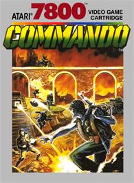 Box cover for Commando on the Atari 7800.
