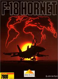 Box cover for F-18 Hornet on the Atari 7800.