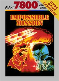 Box cover for Impossible Mission on the Atari 7800.