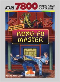 Box cover for Kung-Fu Master on the Atari 7800.