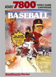 Box cover for Peter Rose Baseball on the Atari 7800.