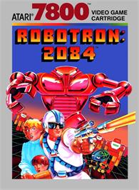 Box cover for Robotron on the Atari 7800.