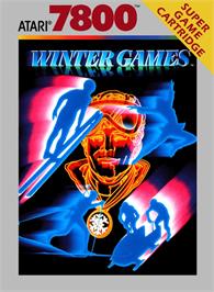 Box cover for Winter Games on the Atari 7800.