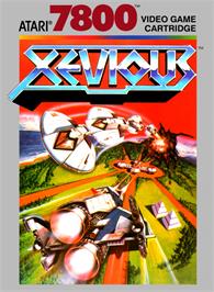 Box cover for Xevious on the Atari 7800.