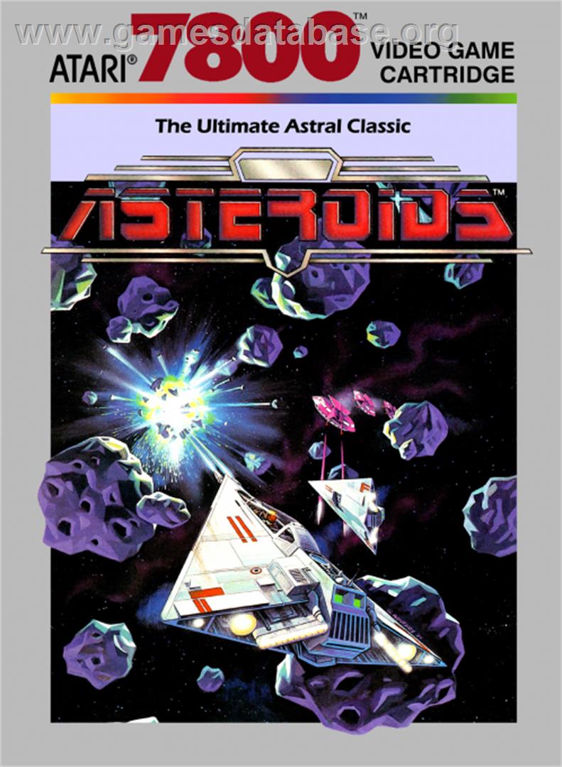 Asteroids - Atari 7800 - Artwork - Box