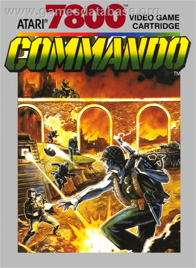 Commando - Atari 7800 - Artwork - Box