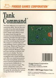 Box back cover for Tank Command on the Atari 7800.