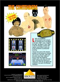 Box back cover for Title Match Pro Wrestling on the Atari 7800.