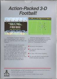 Box back cover for Touchdown Football on the Atari 7800.