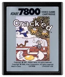 Cartridge artwork for Crack'ed on the Atari 7800.