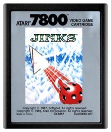 Cartridge artwork for Jinks on the Atari 7800.