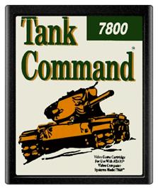 Cartridge artwork for Tank Command on the Atari 7800.