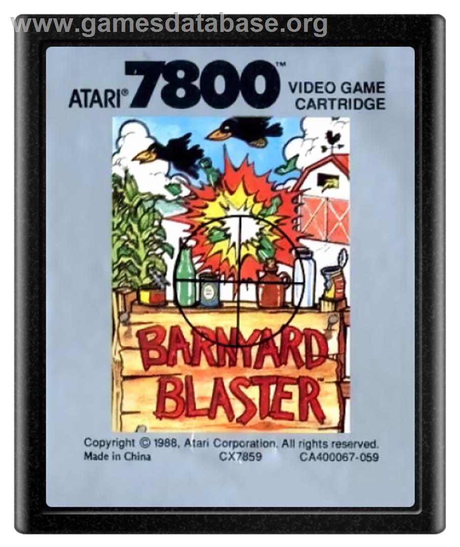 Barnyard Blaster - Atari 7800 - Artwork - Cartridge
