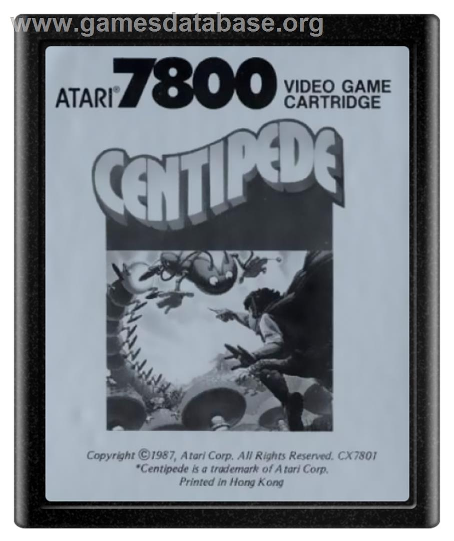 Centipede - Atari 7800 - Artwork - Cartridge