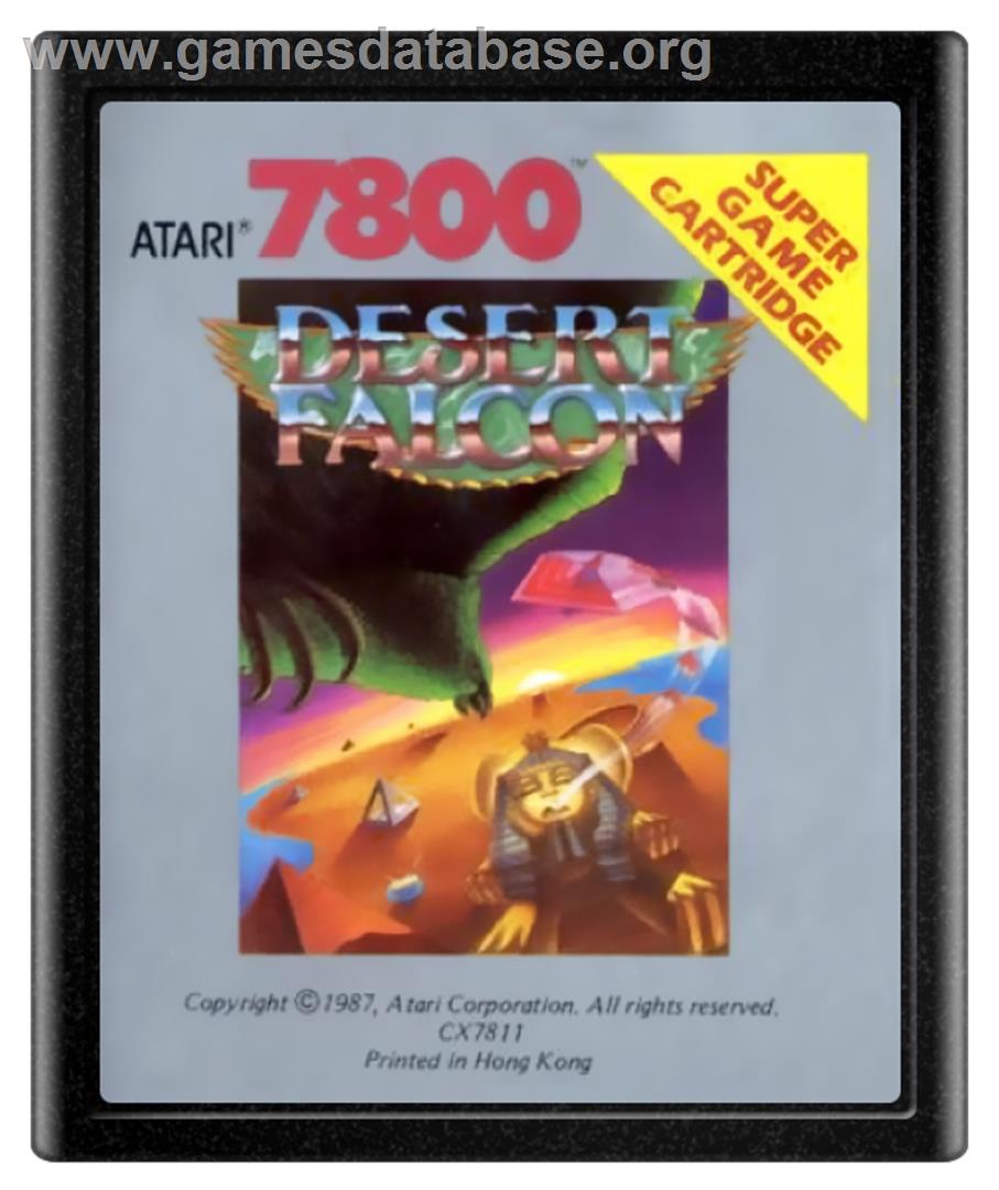 Desert Falcon - Atari 7800 - Artwork - Cartridge