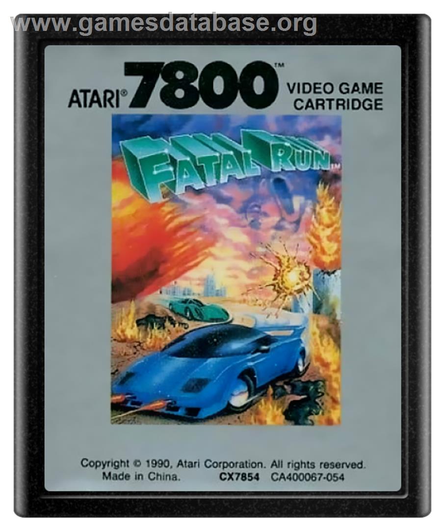 Fatal Run - Atari 7800 - Artwork - Cartridge
