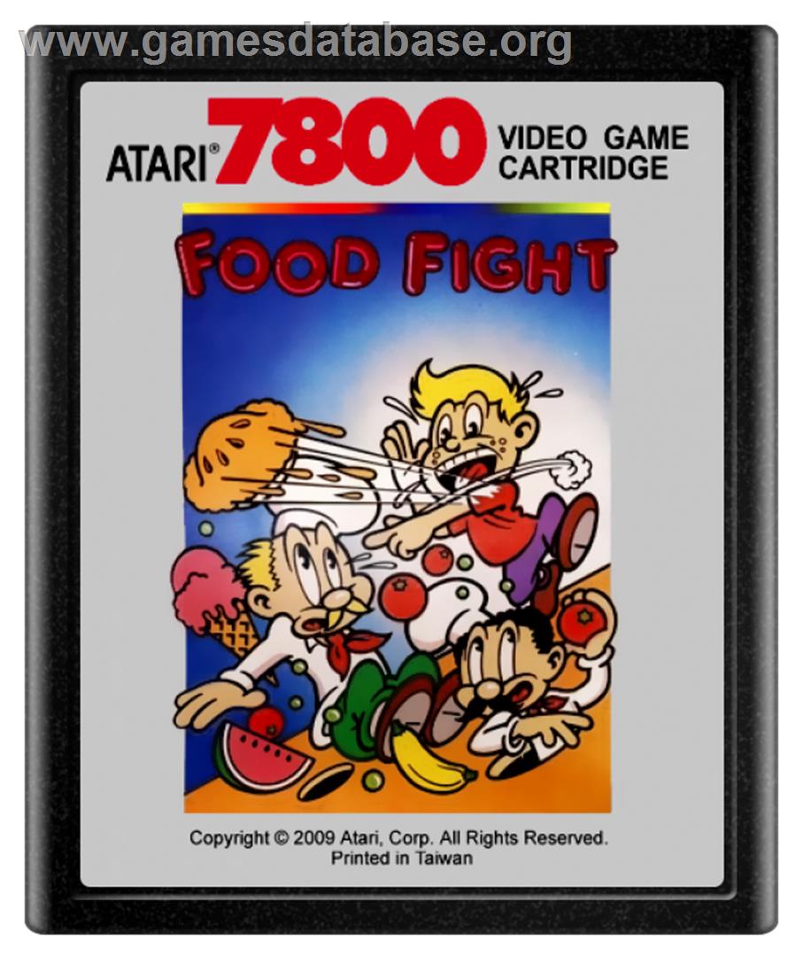 Food Fight - Atari 7800 - Artwork - Cartridge
