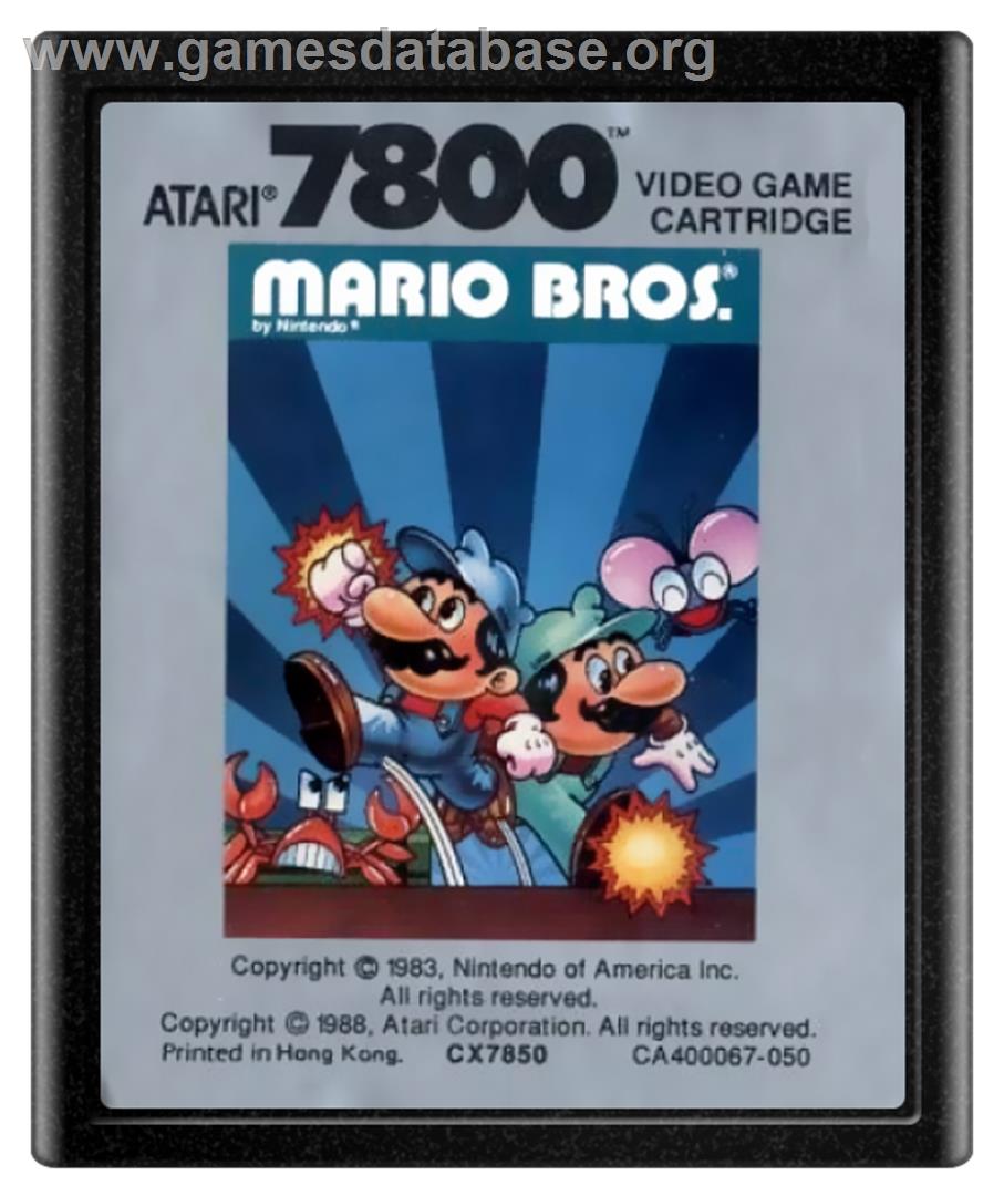 Mario Bros. - Atari 7800 - Artwork - Cartridge