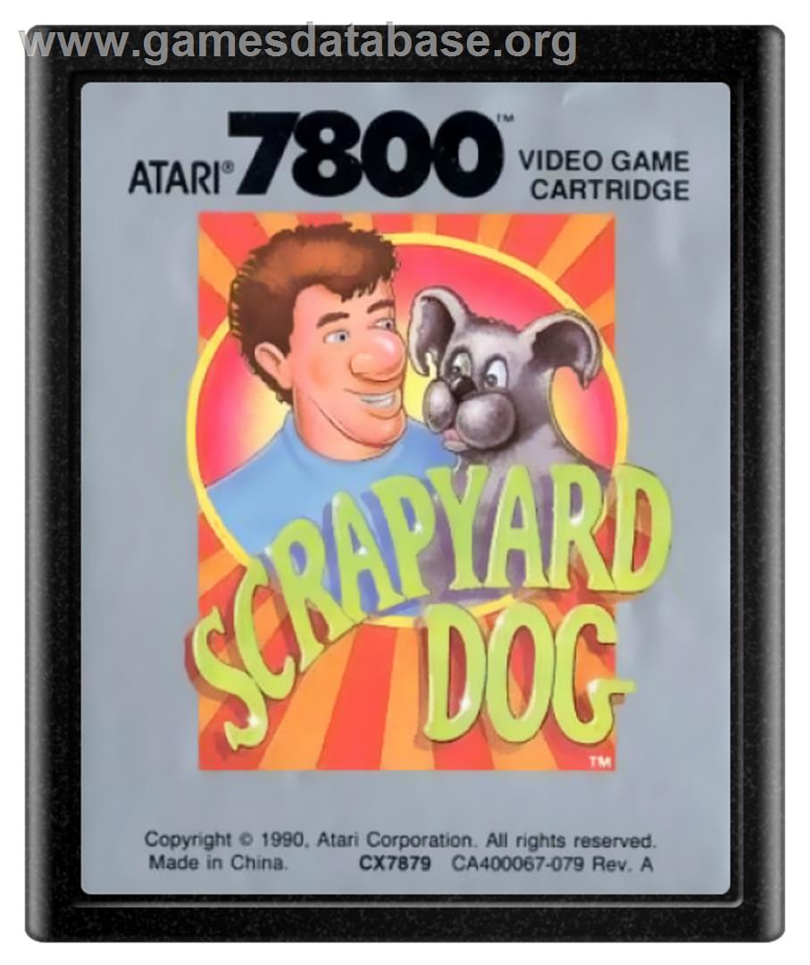 Scrapyard Dog - Atari 7800 - Artwork - Cartridge