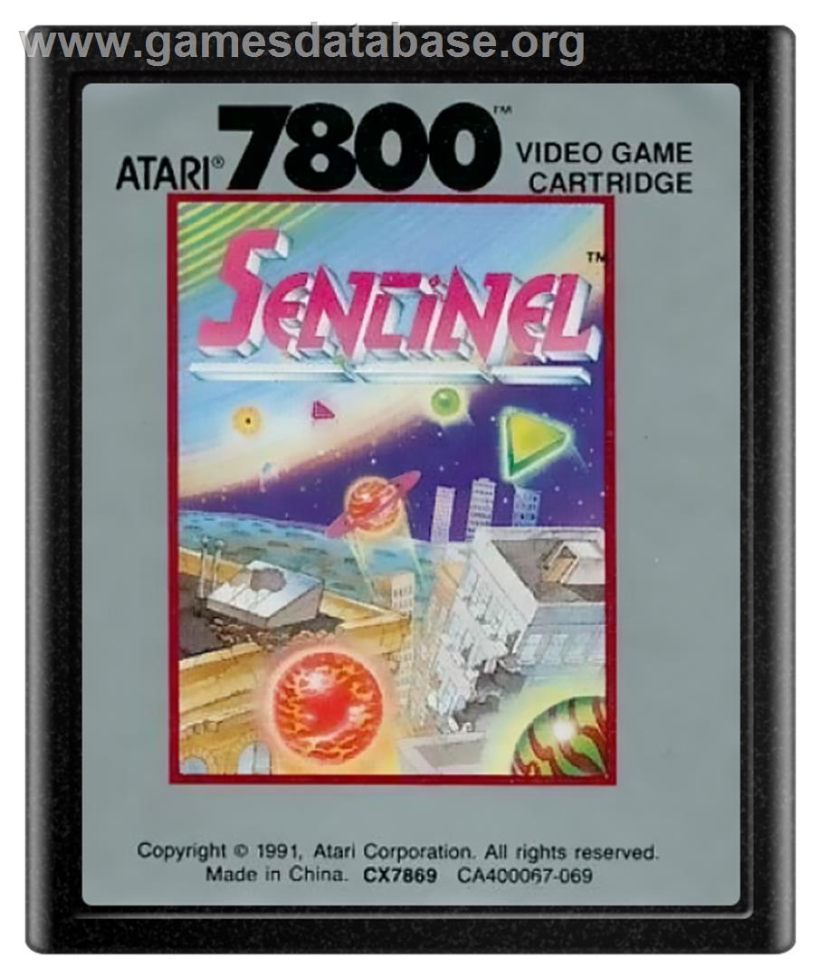 Sentinel - Atari 7800 - Artwork - Cartridge