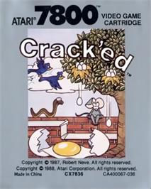 Top of cartridge artwork for Crack'ed on the Atari 7800.