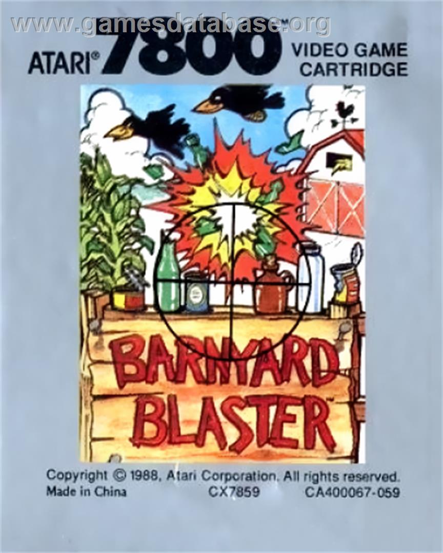 Barnyard Blaster - Atari 7800 - Artwork - Cartridge Top