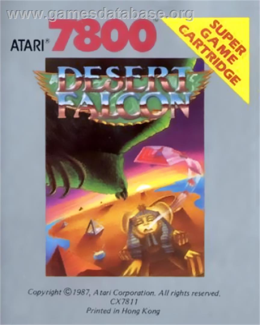 Desert Falcon - Atari 7800 - Artwork - Cartridge Top