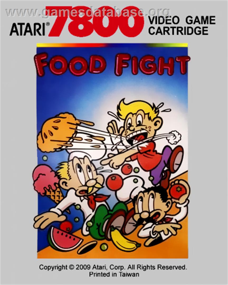 Food Fight - Atari 7800 - Artwork - Cartridge Top