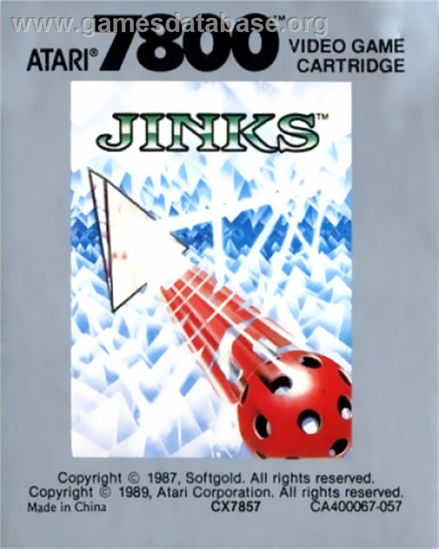Jinks - Atari 7800 - Artwork - Cartridge Top