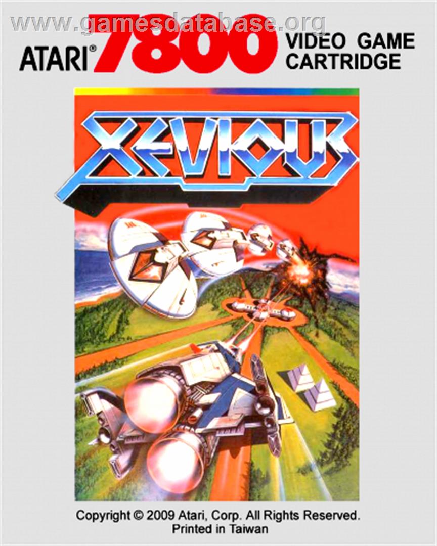 Xevious - Atari 7800 - Artwork - Cartridge Top