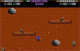 In game image of Commando on the Atari 7800.