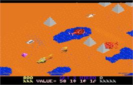 In game image of Desert Falcon on the Atari 7800.